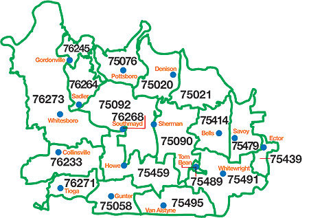 area code map. Please check the map below for